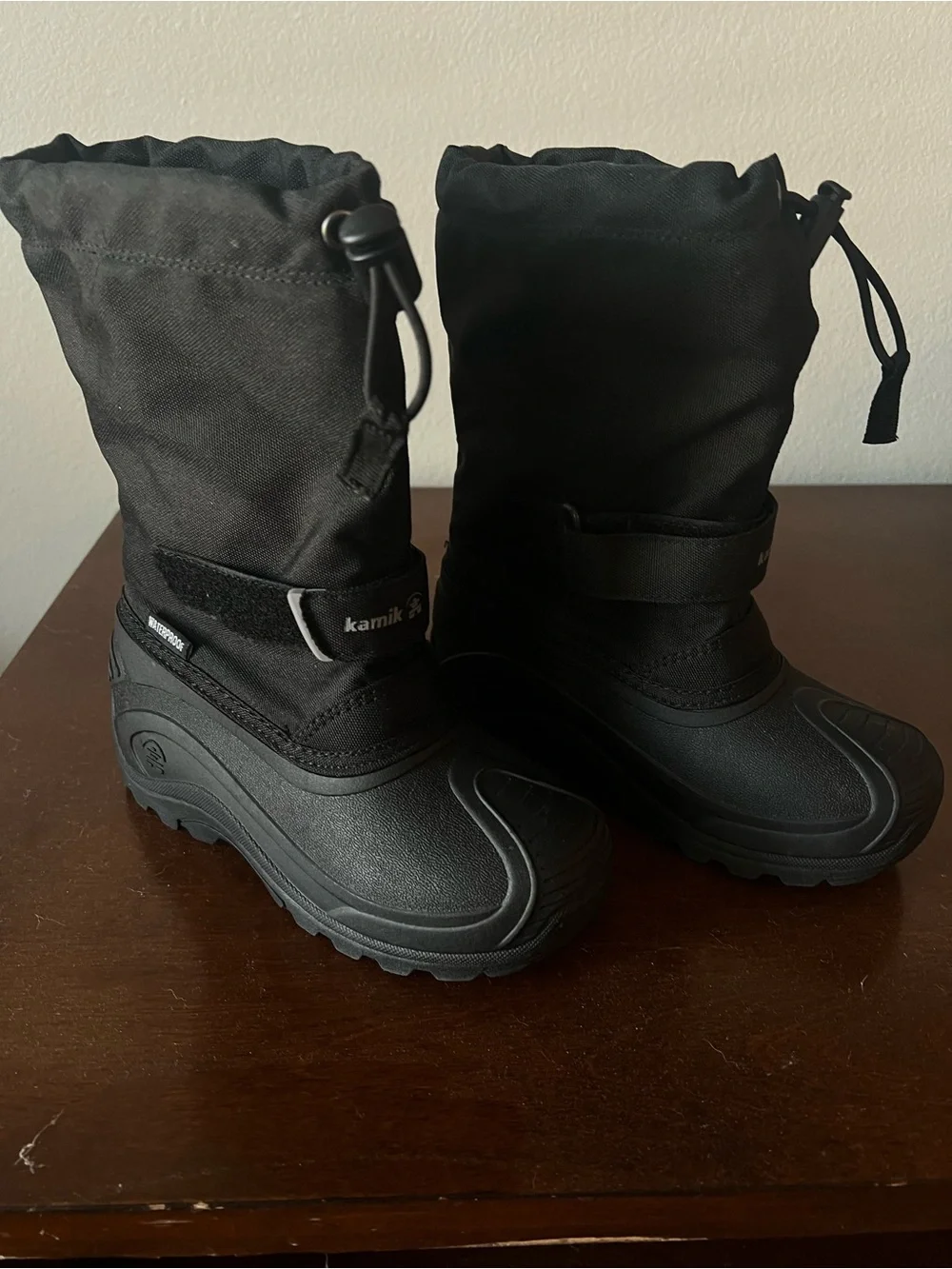 Kamik Black Winter Boots - Waterproof Slip-On